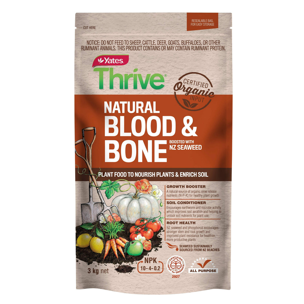 Yates Thrive Natural Blood & Bone 3kg