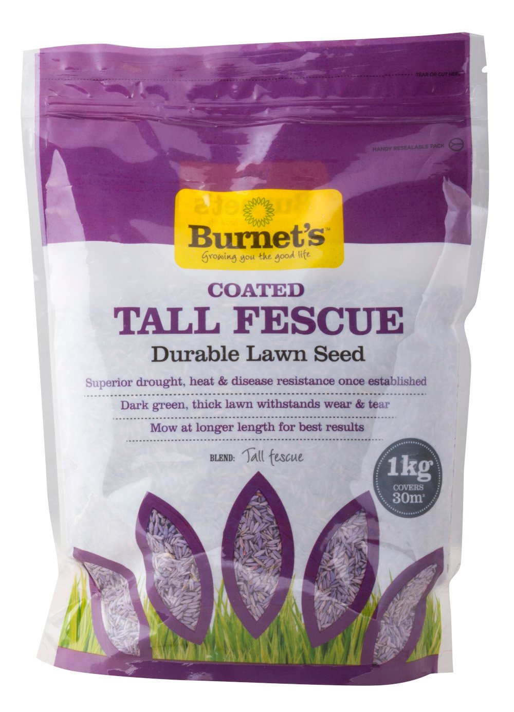 Burnets Tall Fescue Durable Lawn Seed 1kg